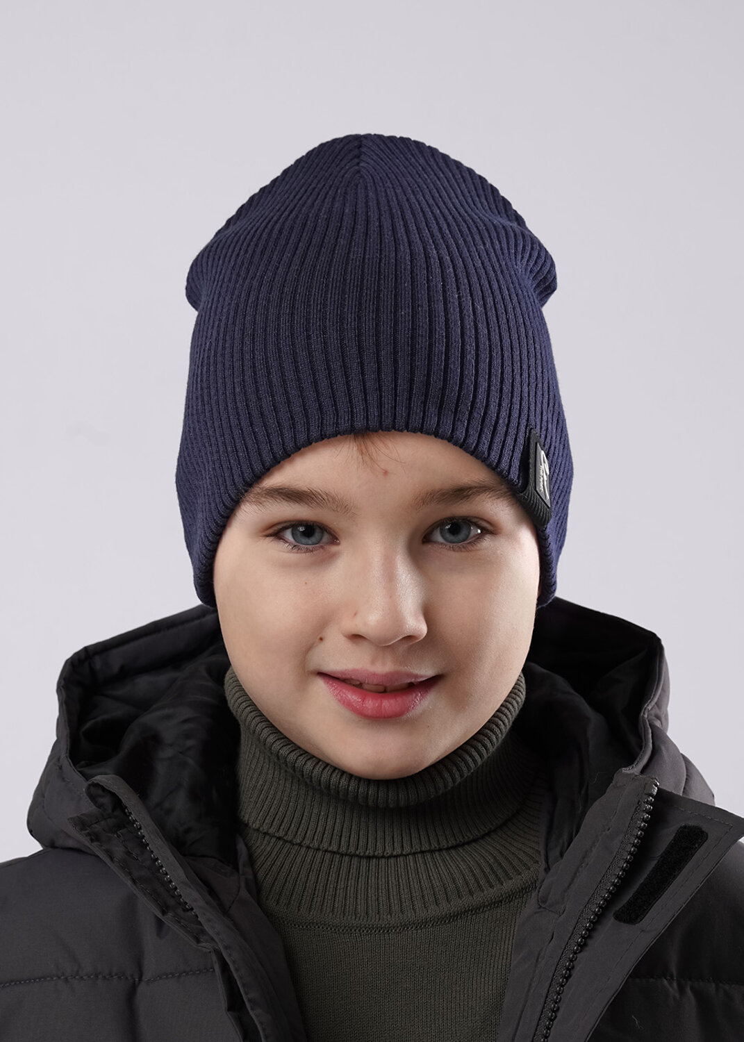 CLEVER Шапка 585883 533720ха т.синий/чёрный