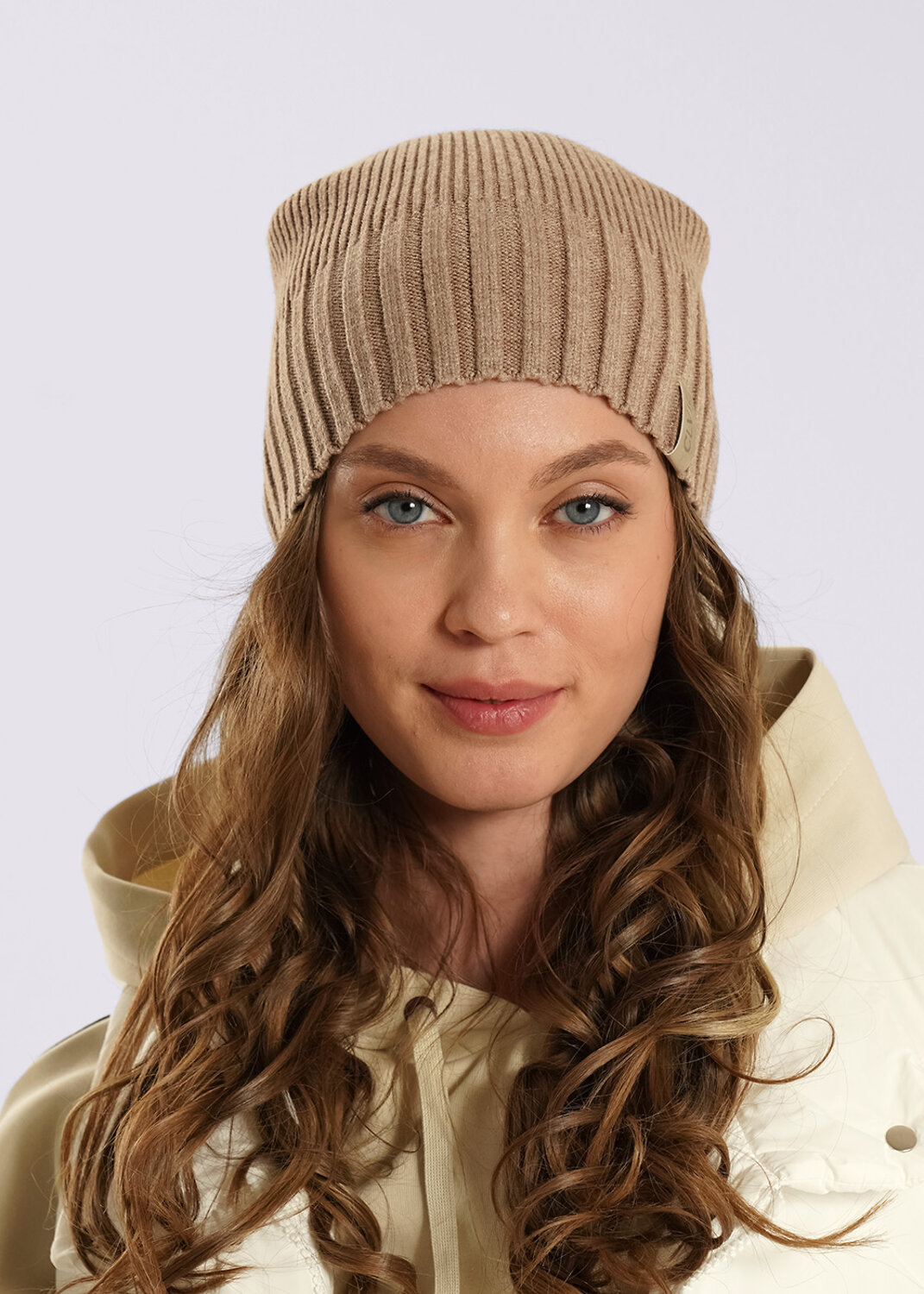 CLEVER Шапка 585910 564656вн меланж бежевый