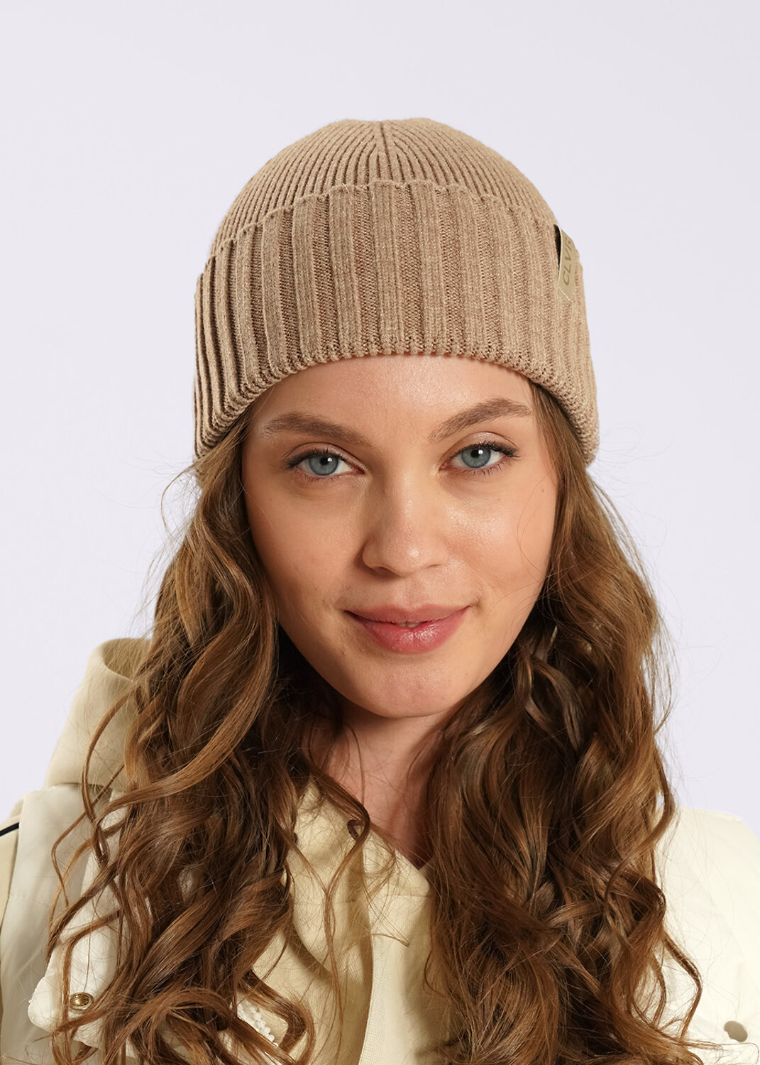 CLEVER Шапка 585910 564656вн меланж бежевый