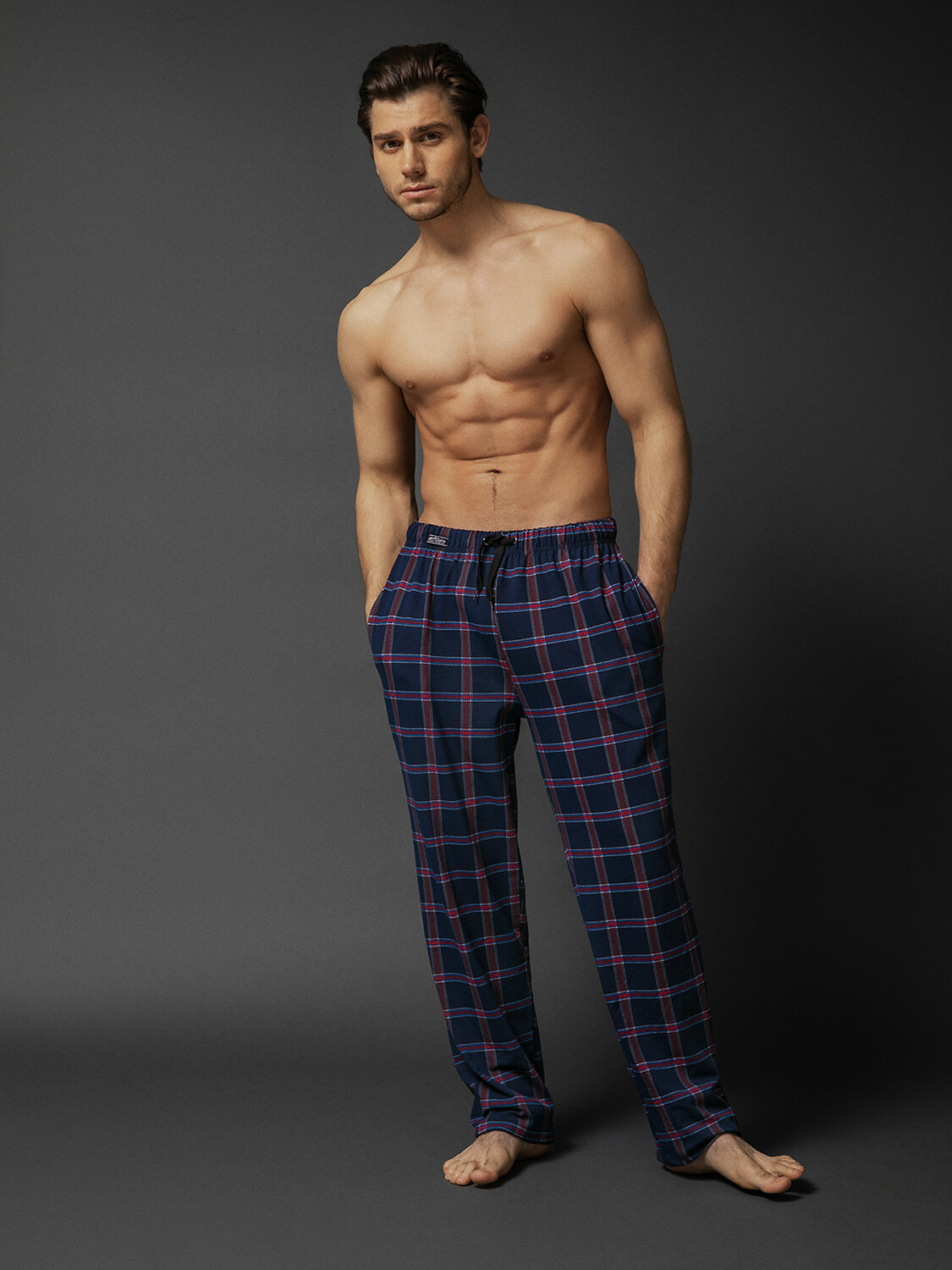 Omsa Брюки 585984 OmJ 6915 Брюки Blu/Rosso (Синий)