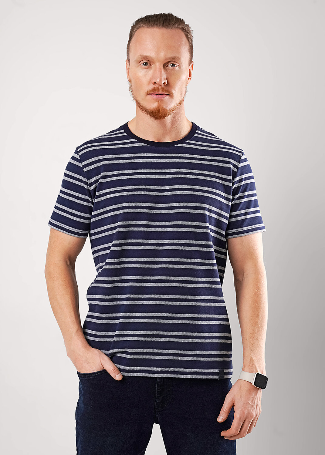 CLEVER Футболка 586013 562676/10злн белый/т.синий