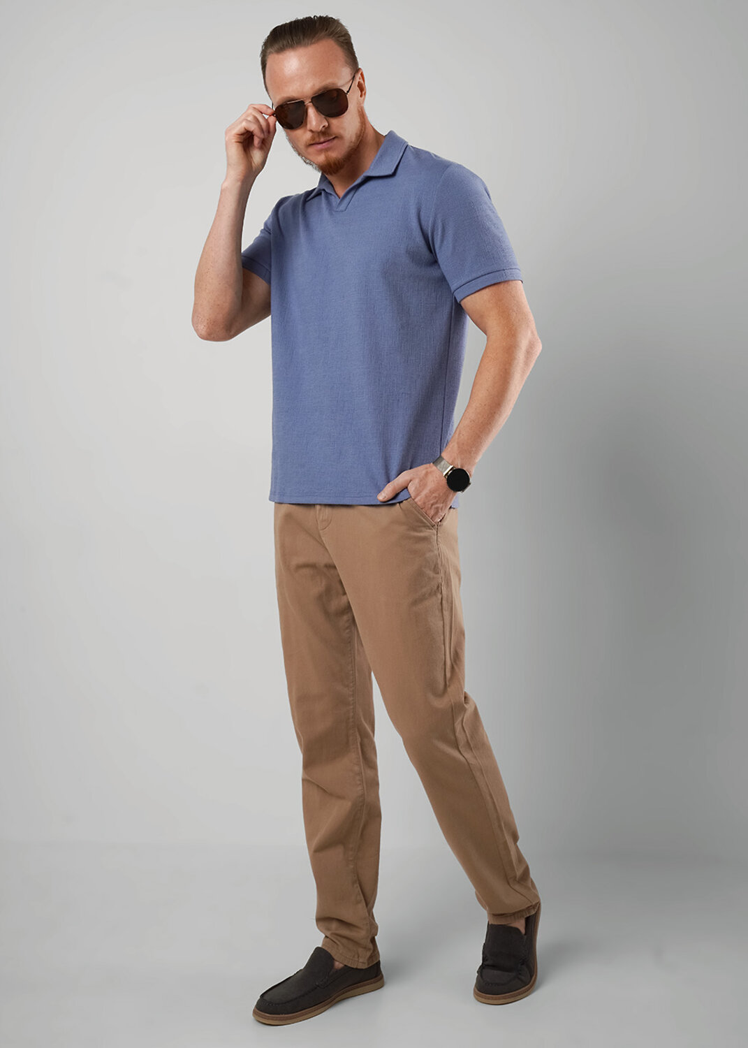 CLEVER Джемпер 586017 562671/10ииж джинсовый