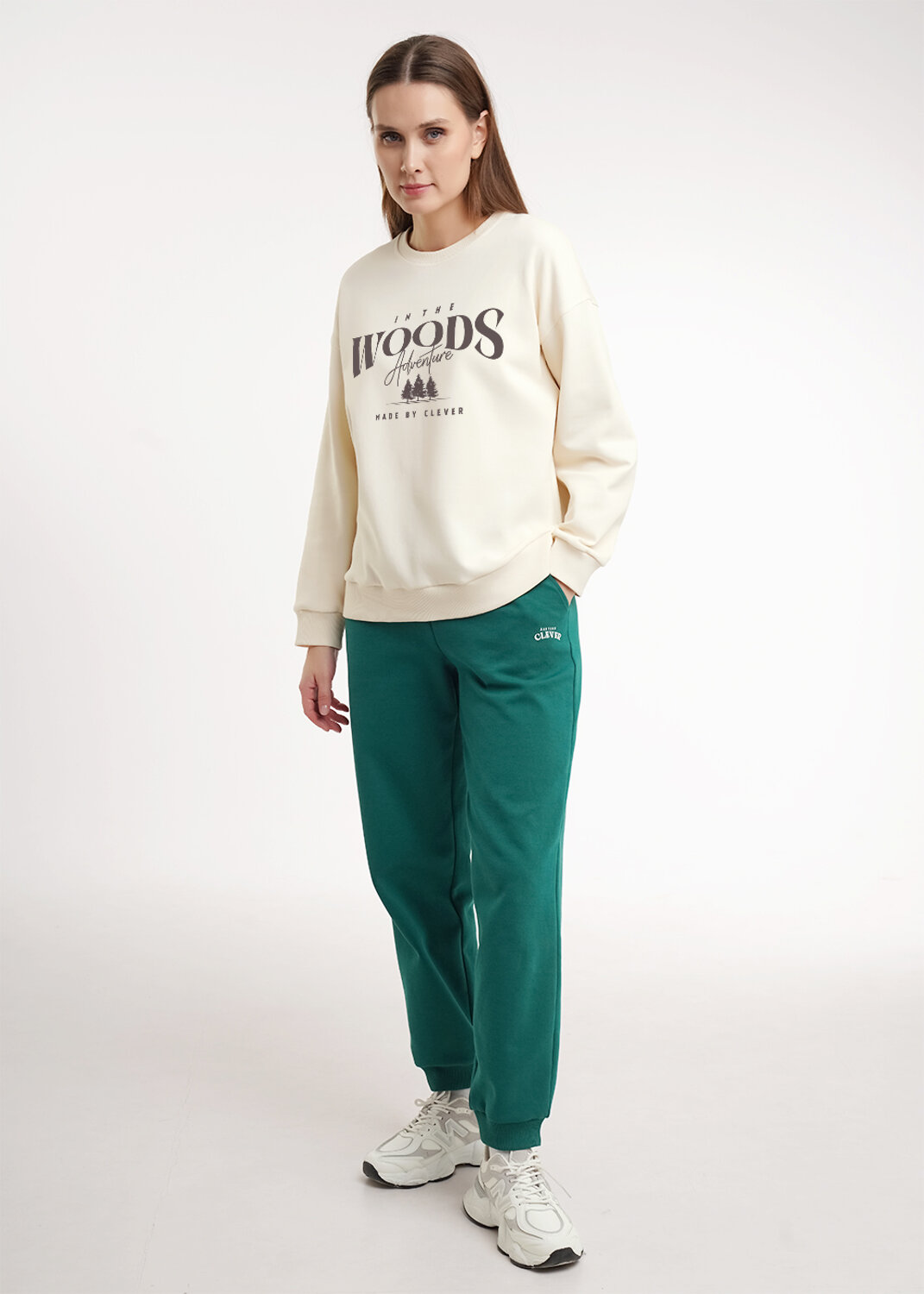 CLEVER Брюки 586043 LTR26-100 т.зелёный