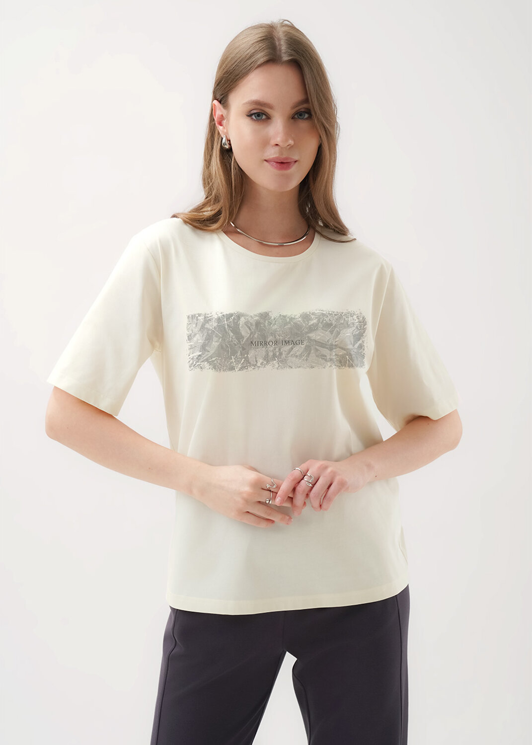 CLEVER Футболка 586047 267107/198кдп_п молочный