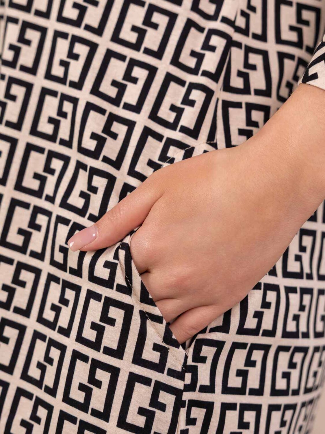 Текс-плюс Халат 586059 00-00246877 Бежевый,черный