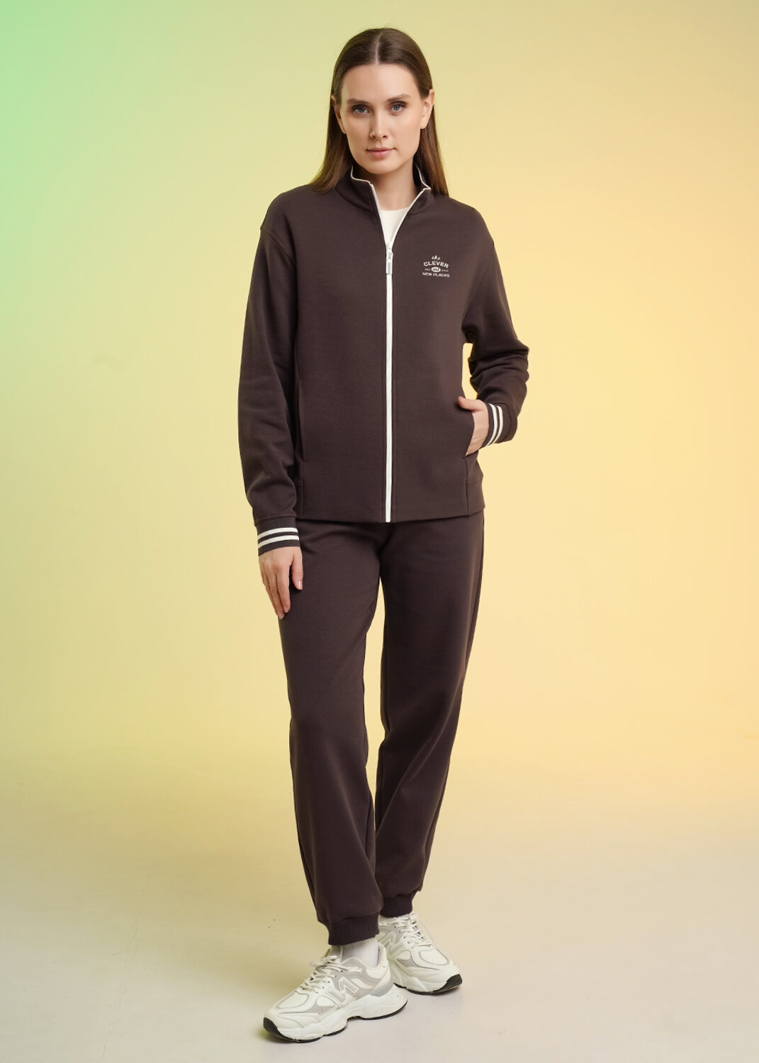 CLEVER Куртка 586098 LJ26-100/1 коричневый