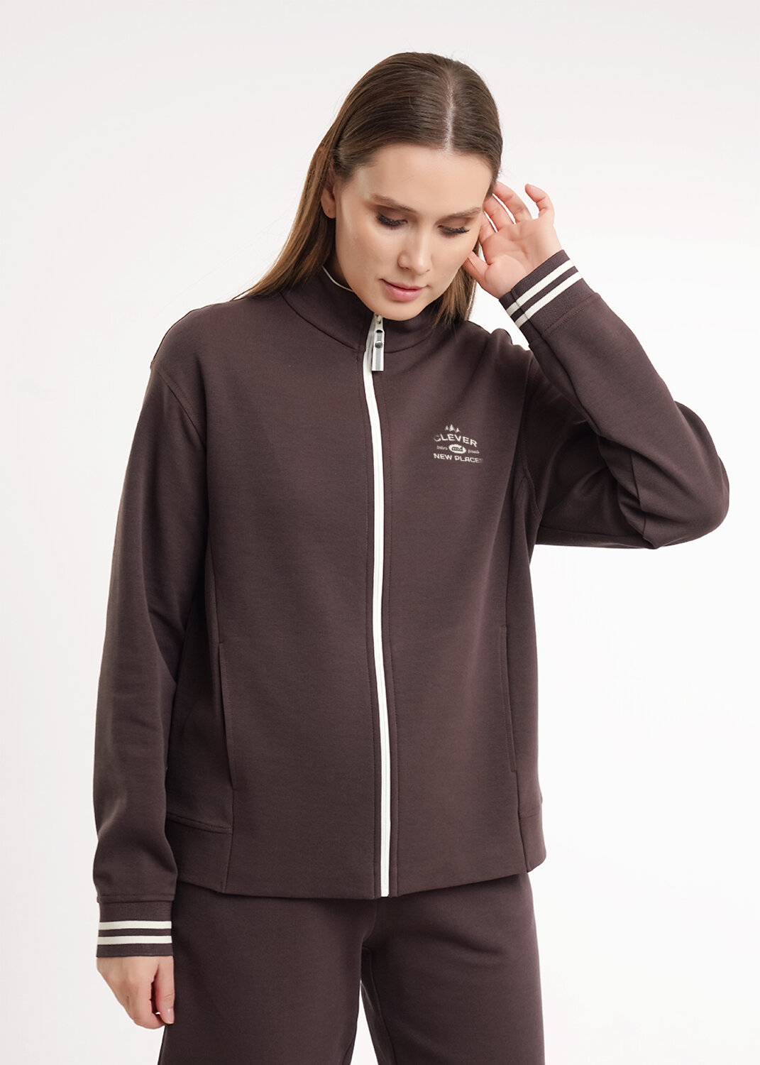 CLEVER Куртка 586098 LJ26-100/1 коричневый