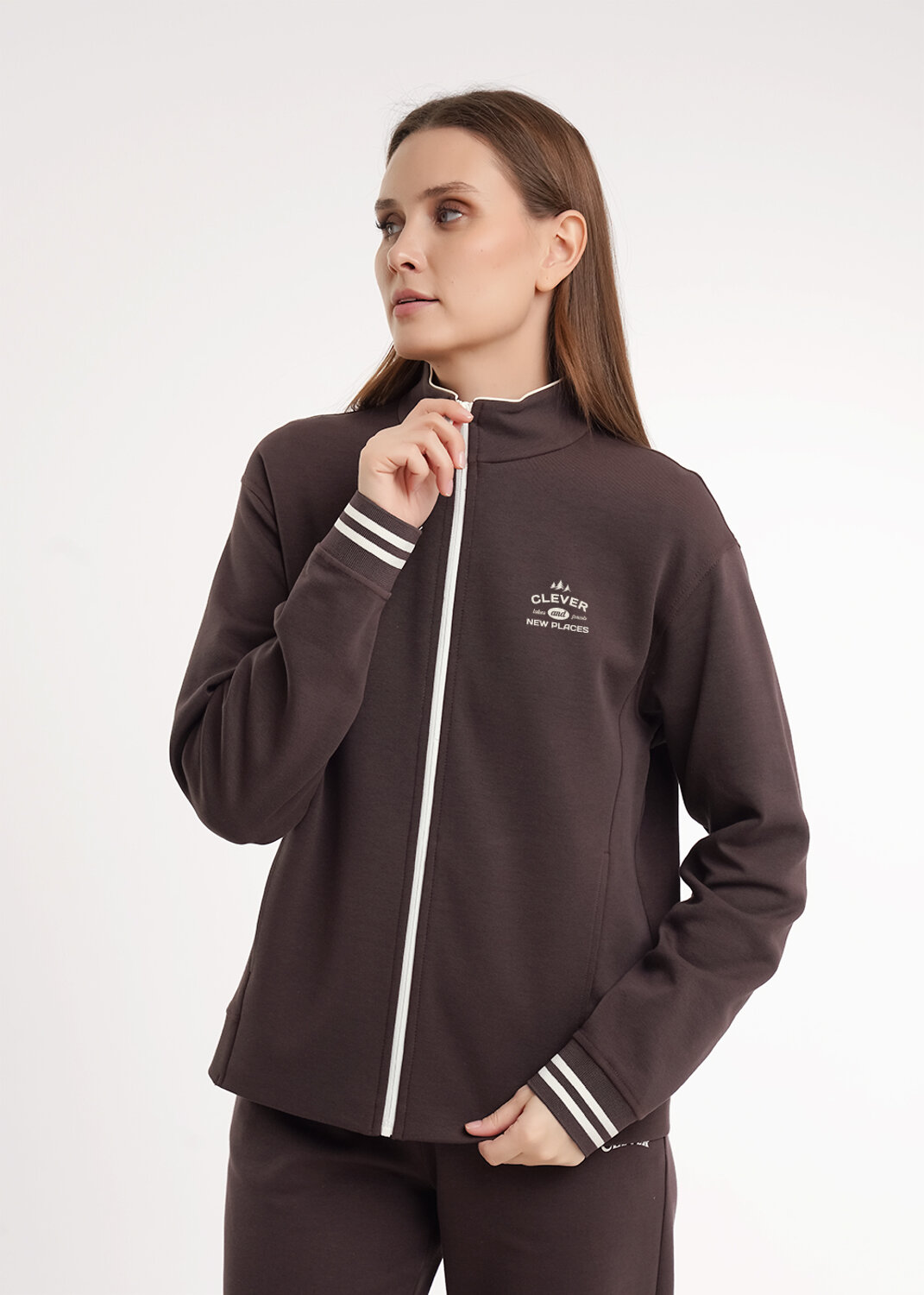 CLEVER Куртка 586098 LJ26-100/1 коричневый