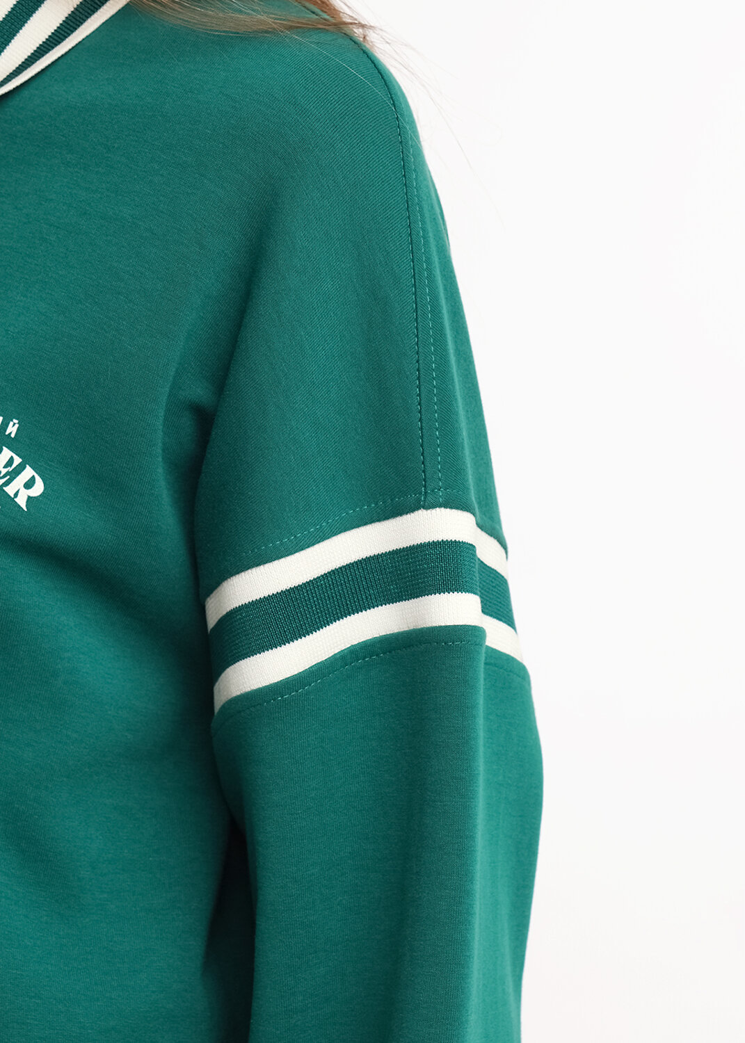 CLEVER Джемпер 586109 LH26-100 т.зелёный