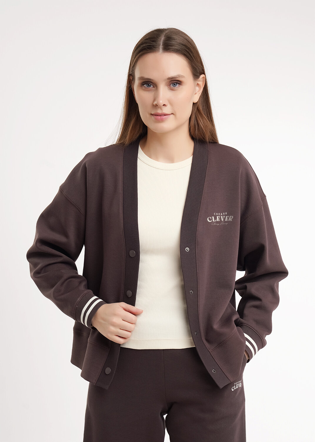 CLEVER Куртка 586110 LJ26-100 коричневый