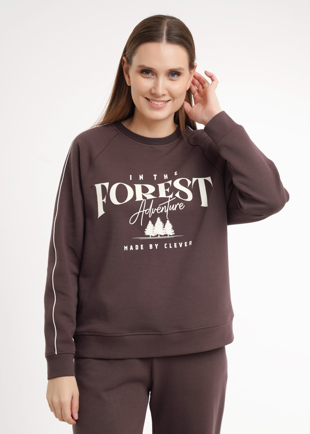 CLEVER Джемпер 586119 LSW26-100/1 коричневый