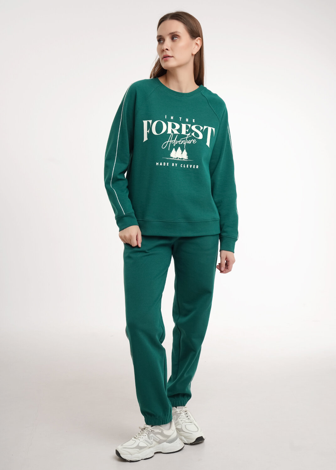 CLEVER Джемпер 586144 LSW26-100/1 т.зелёный