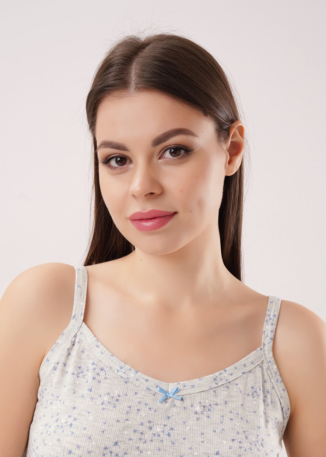 CLEVER Пижама 586146 LSET26-1226 меланж св.серый/св.голубой