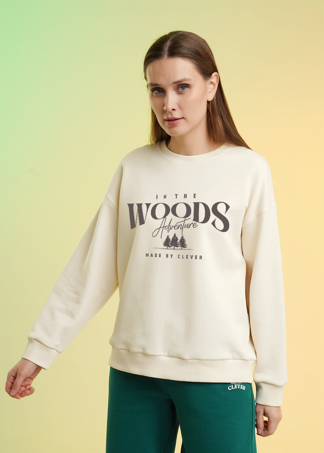 CLEVER Джемпер 586149 LSW26-100 молочный