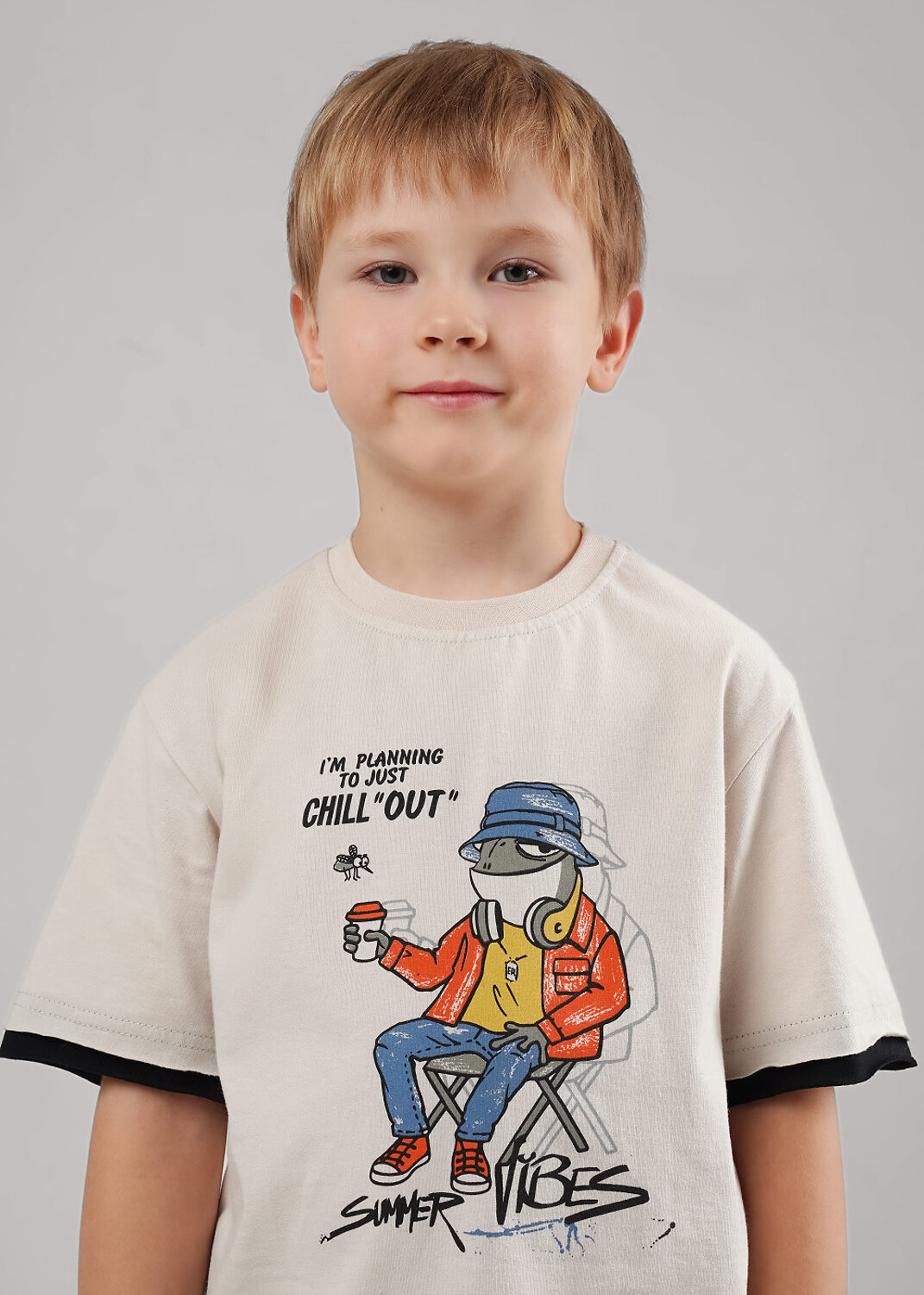 CLEVER Футболка 586155 867323/12кд_п бежевый