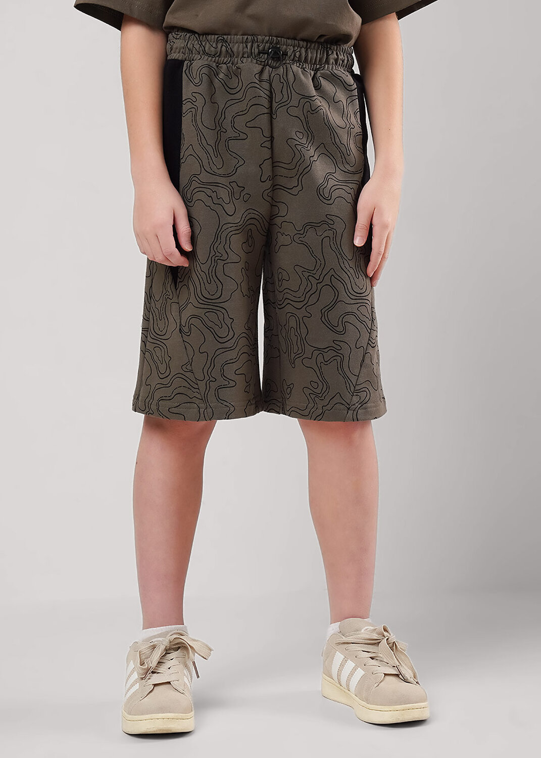 CLEVER Шорты 586164 867328/12ан т.хаки/чёрный