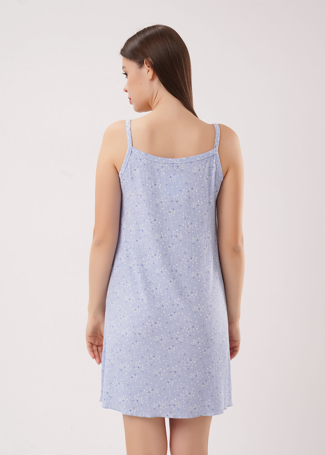 CLEVER Сорочка 586169 LS26-1226/1 голубой/молочный