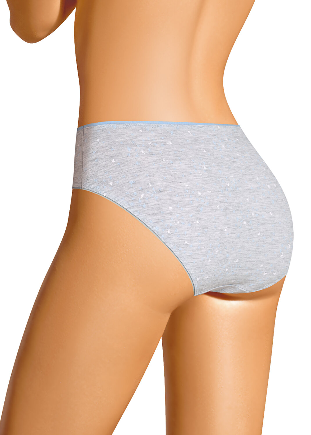 CLEVER Трусы 586186 C1226/1 меланж св.серый/св.голубой