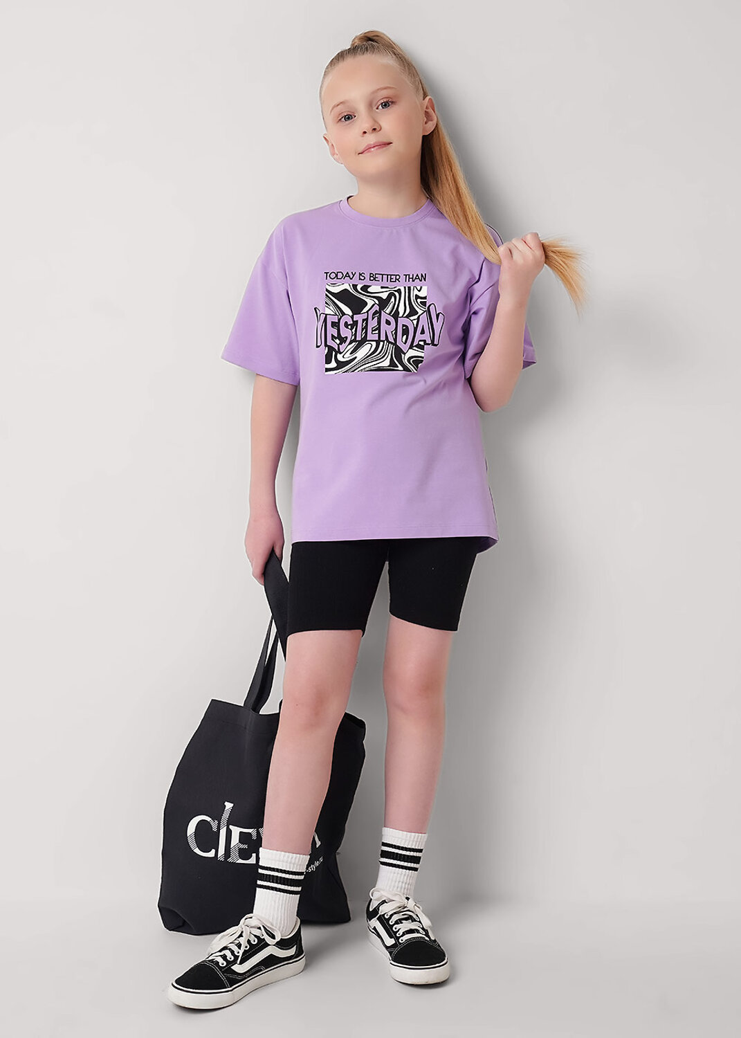 CLEVER Футболка 586200 866899г_п2 св.фиолетовый