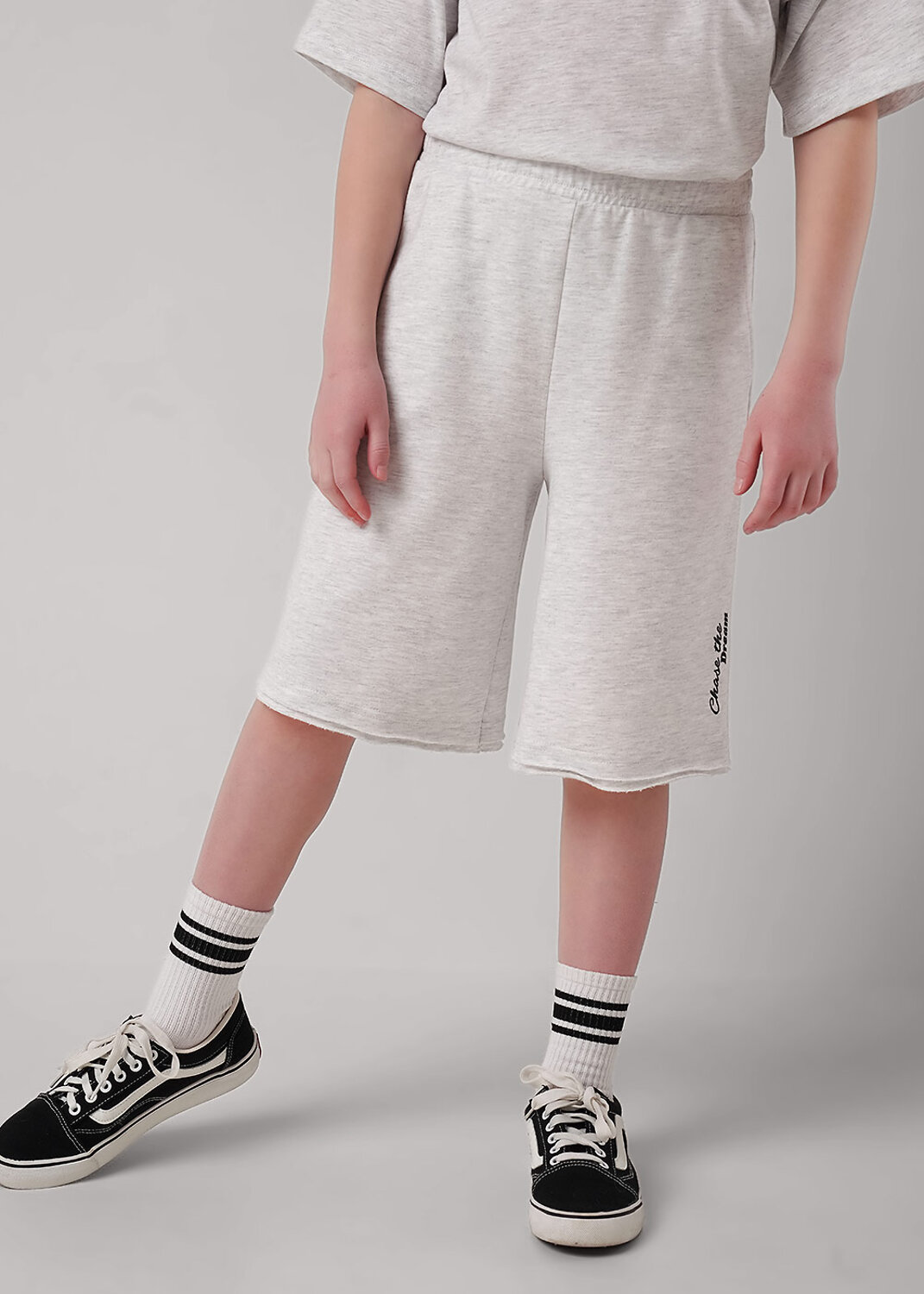 CLEVER Шорты 586210 867356/13ап_п меланж св.серый