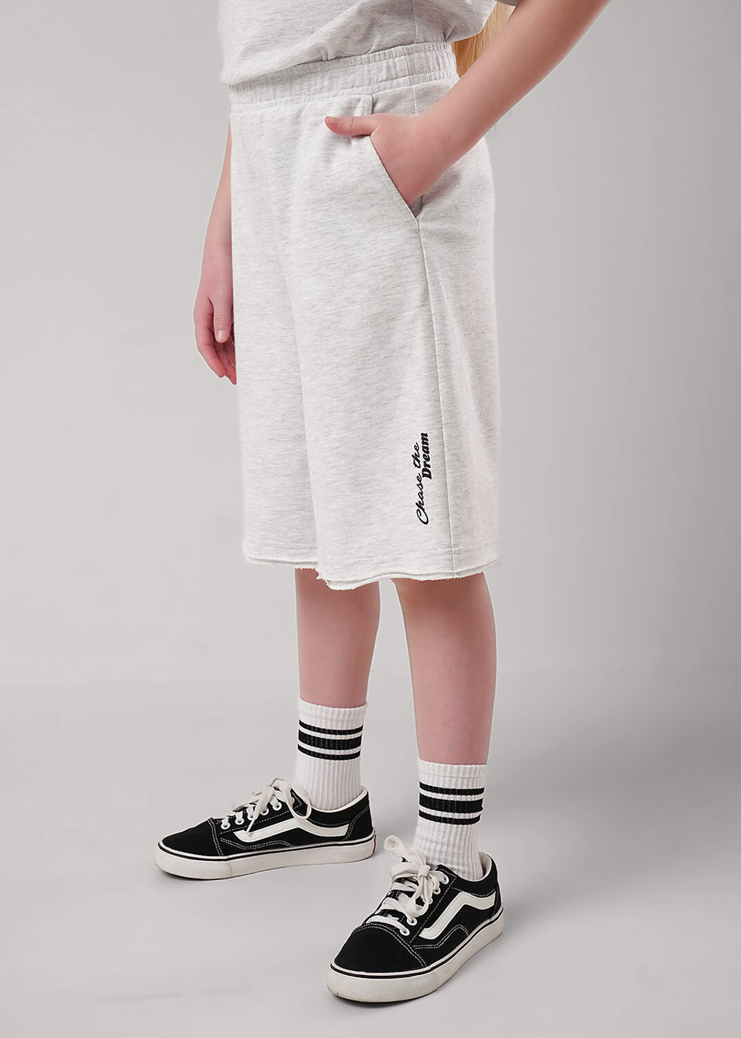 CLEVER Шорты 586210 867356/13ап_п меланж св.серый