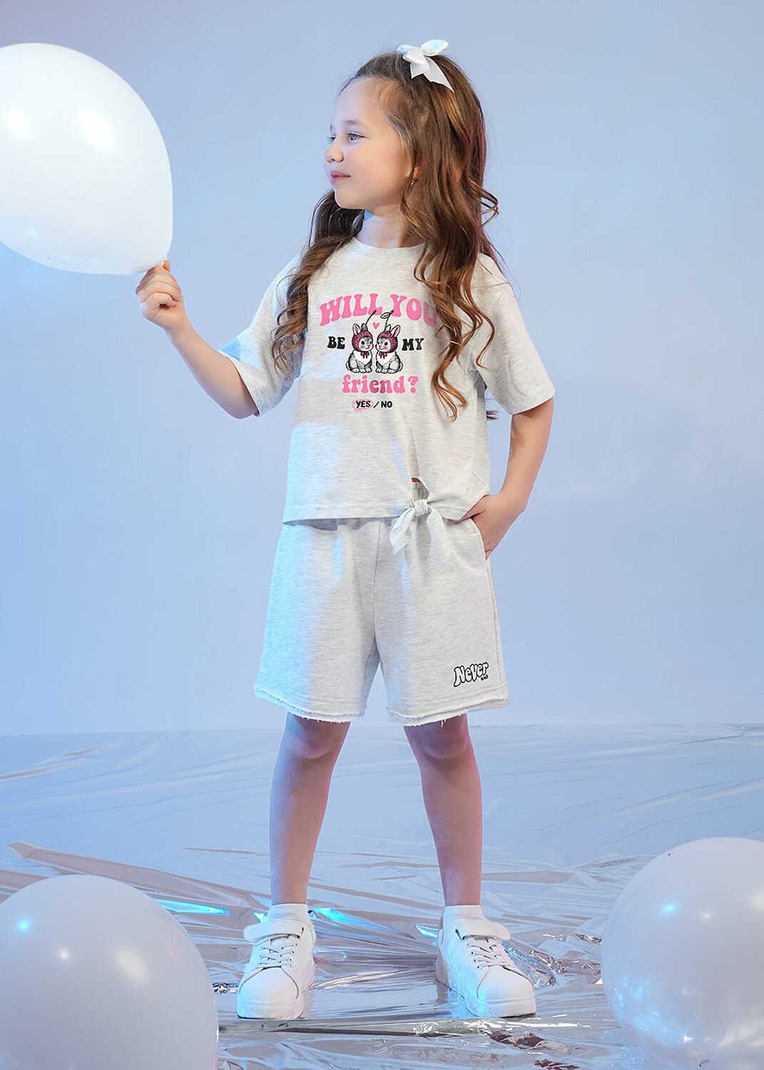 CLEVER Шорты 586214 867358/13ап_п меланж св.серый