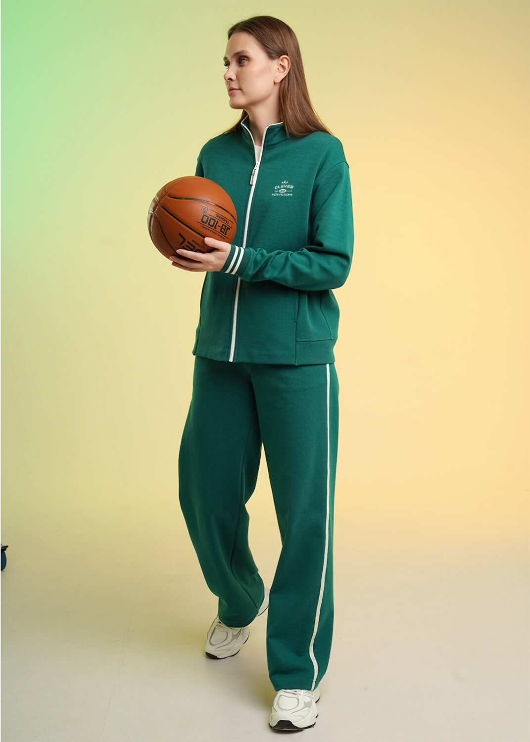 CLEVER Куртка 586219 LJ26-100/1 т.зелёный