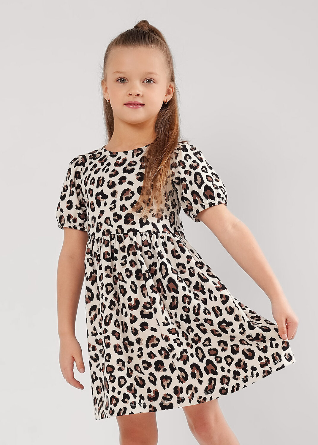 CLEVER Платье 586242 866903гн бежевый/чёрный