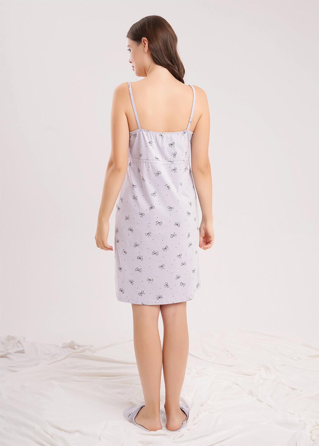 CLEVER Сорочка 586269 LS15-1207 св.фиолетовый/т.серый