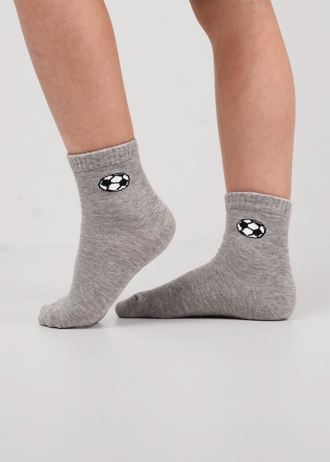 CLEVER Носки 586278 В1012 20-22,22 меланж серый