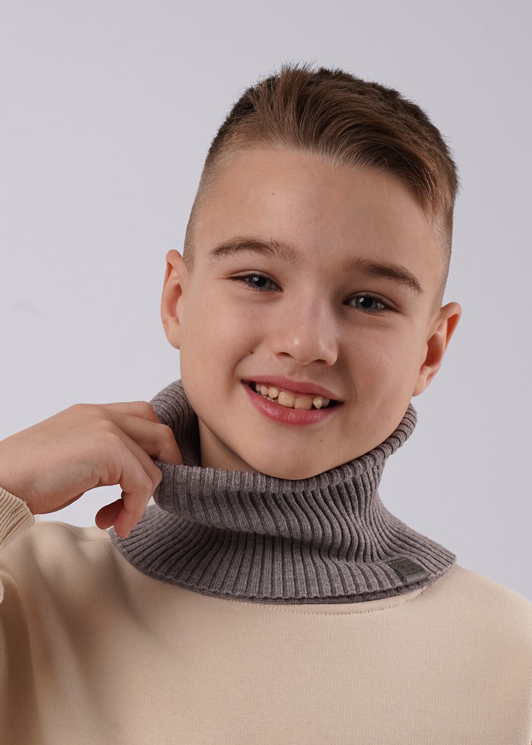 CLEVER Шарф 586295 544055вн меланж серый