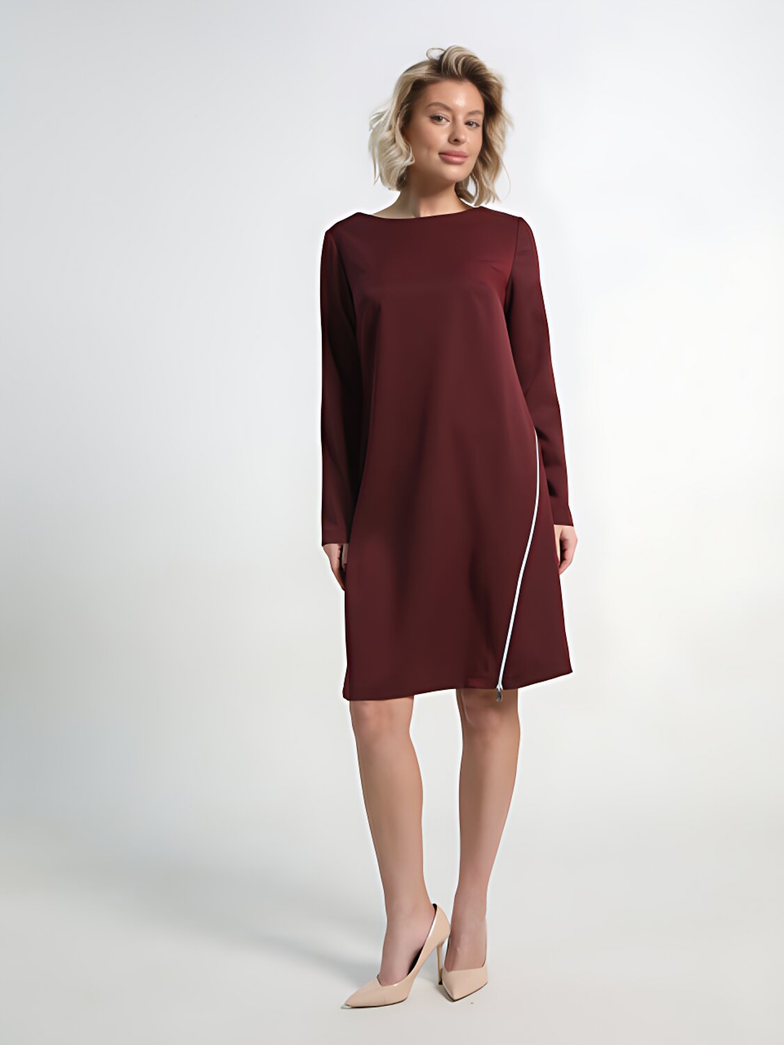 LT Collection Платье 586312 П15129-30М бордовый