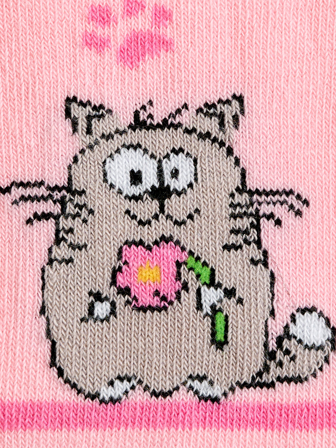 Omsa Колготки 586349 OMSA kids Collant  11P62-2 с рисунком (кот и зайчик) Rosa Chiaro (Розовый)