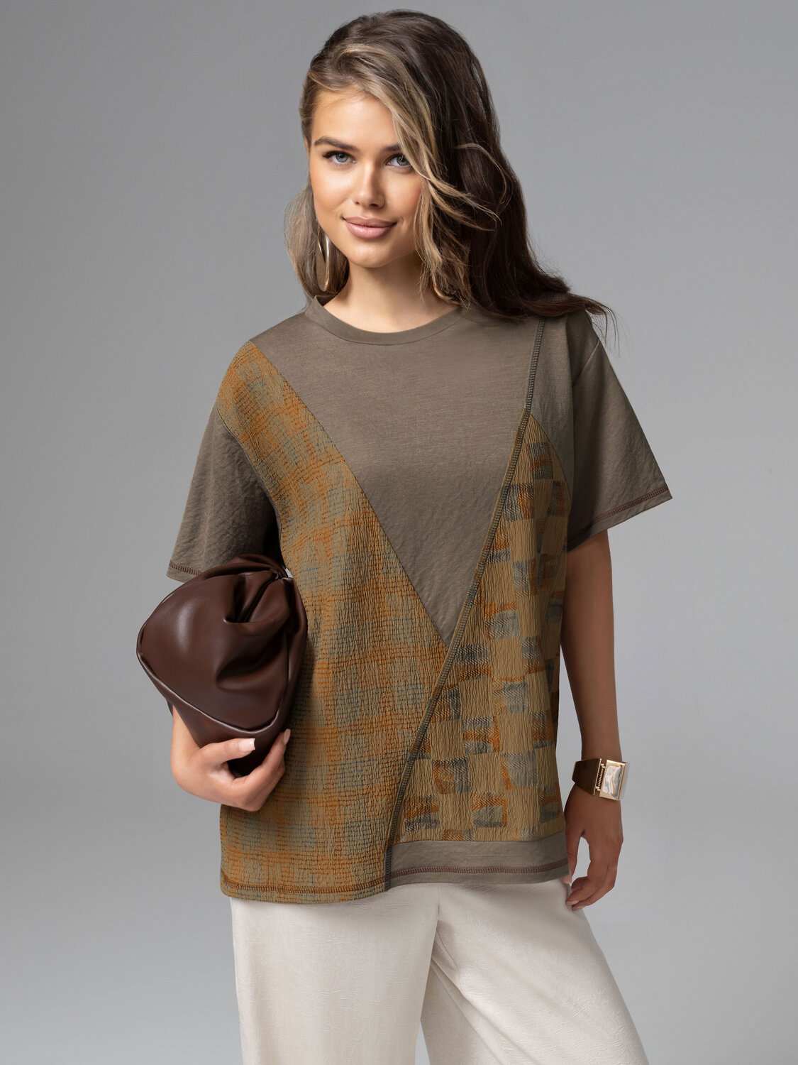 CHARUTTI Футболка 586381 12654 Коричневый