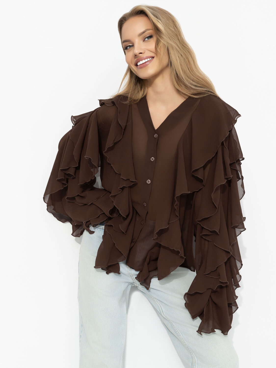 CHARUTTI Блуза 586438 12699 Коричневый