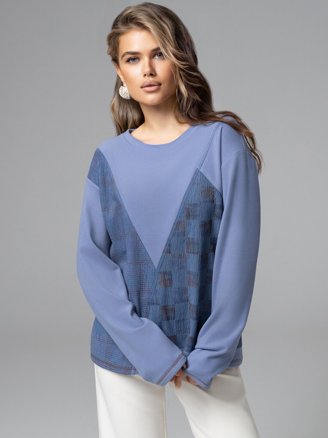 CHARUTTI Лонгслив 586451 12634 Голубой