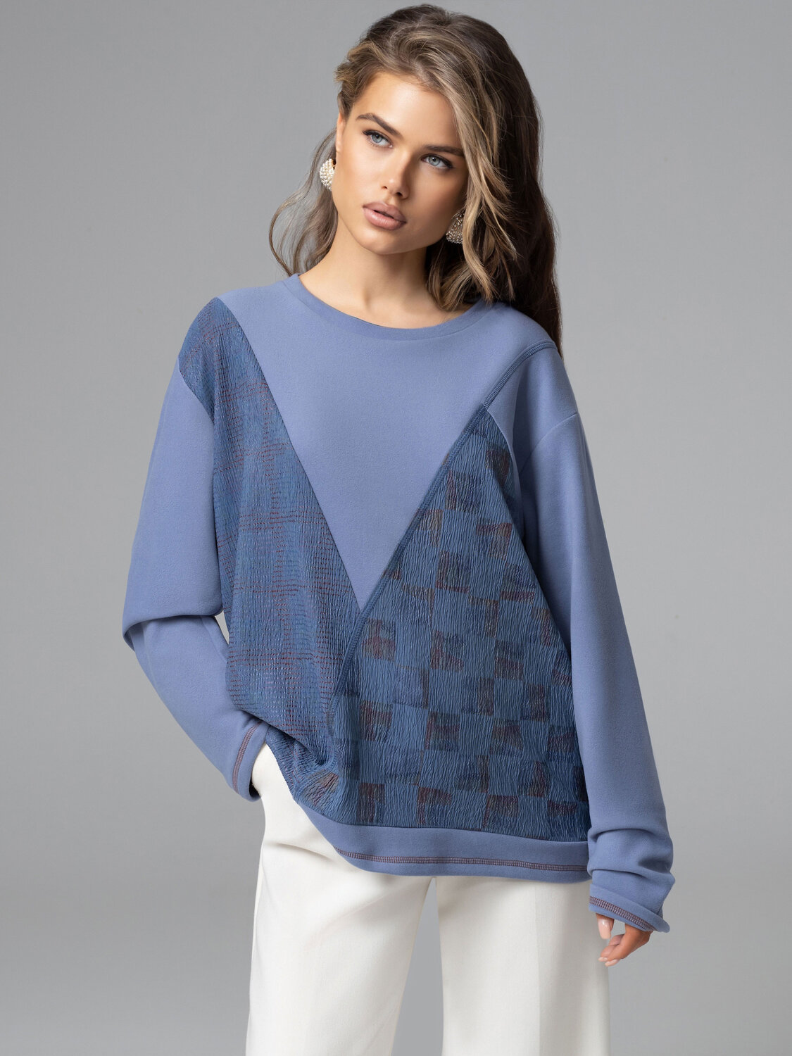 CHARUTTI Лонгслив 586451 12634 Голубой