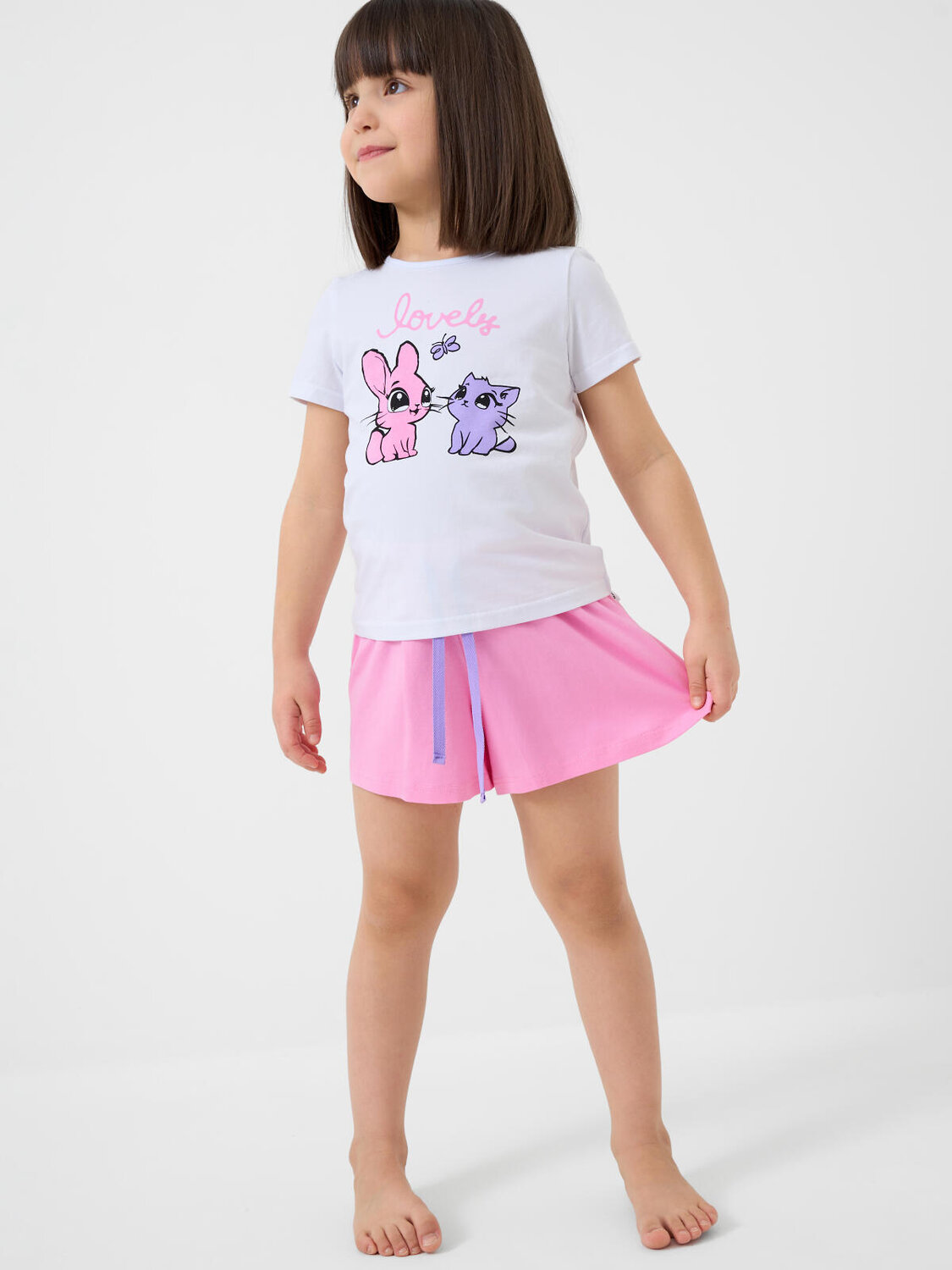 PLAYTODAY Пижама 586510 12622325 белый,розовый