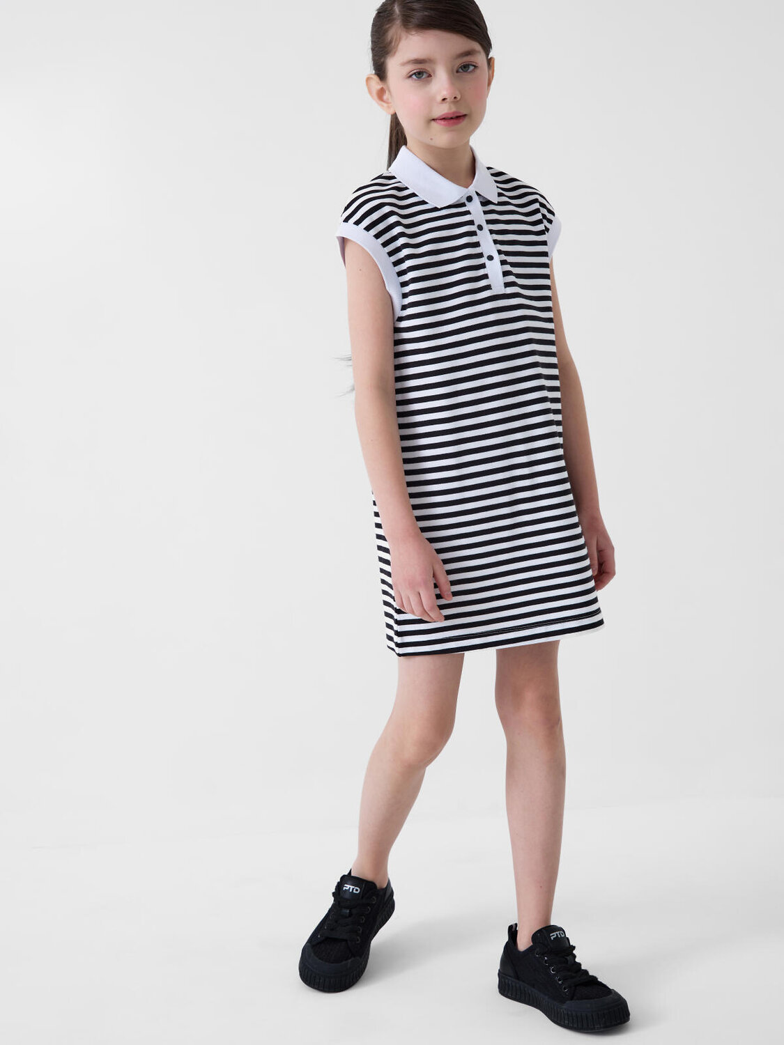 PLAYTODAY Платье 586525 12621330 белый,темно-серый