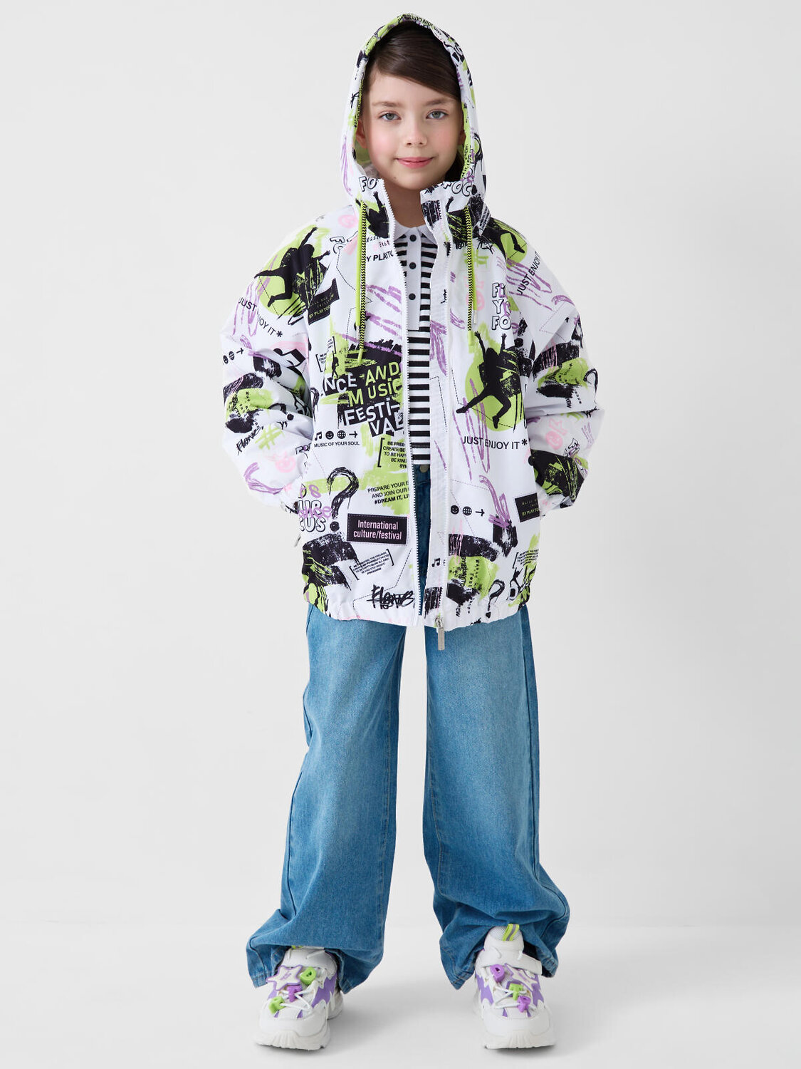 PLAYTODAY Полуботинки 586538 12621780 белый,сиреневый