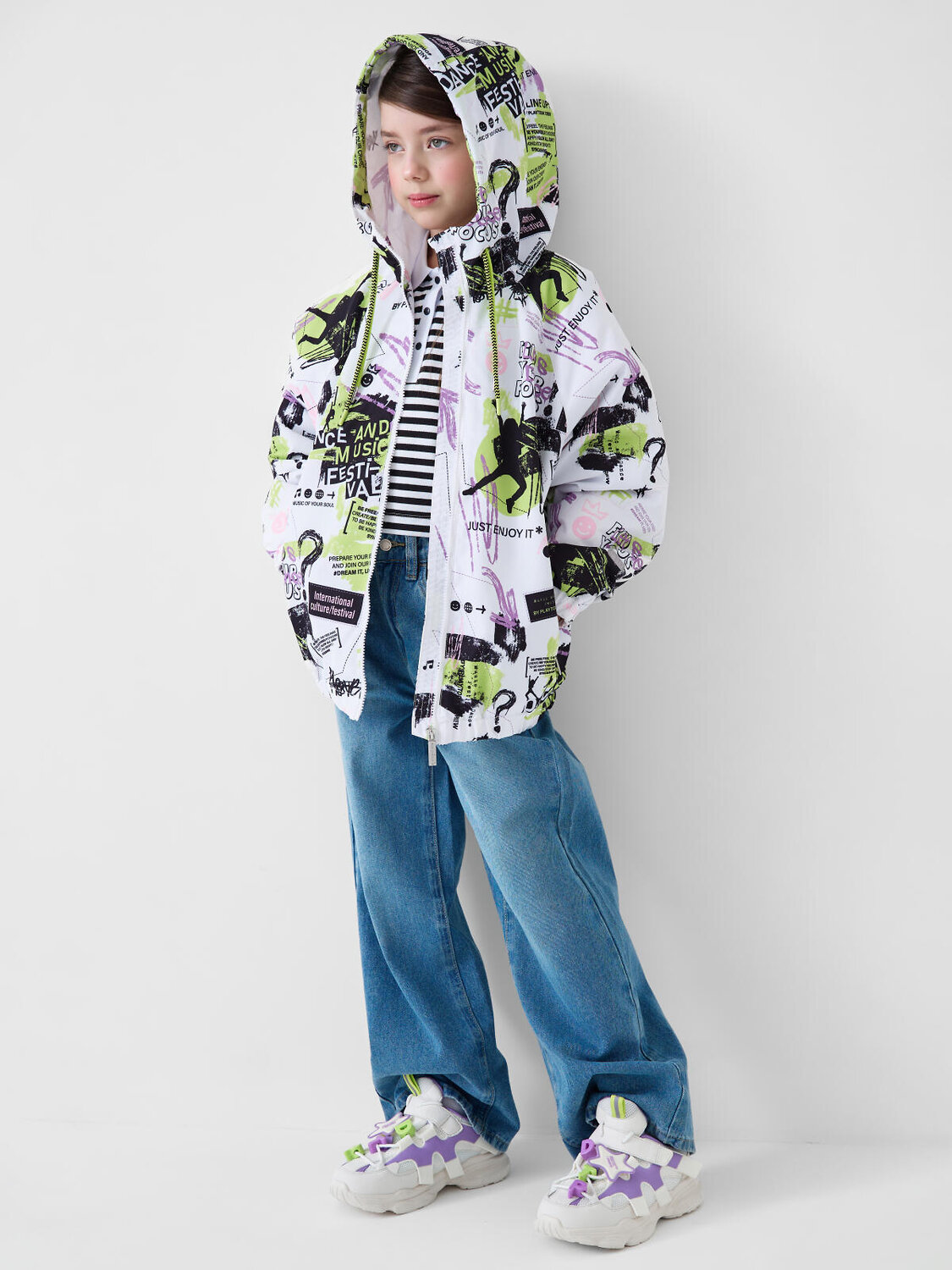 PLAYTODAY Полуботинки 586538 12621780 белый,сиреневый