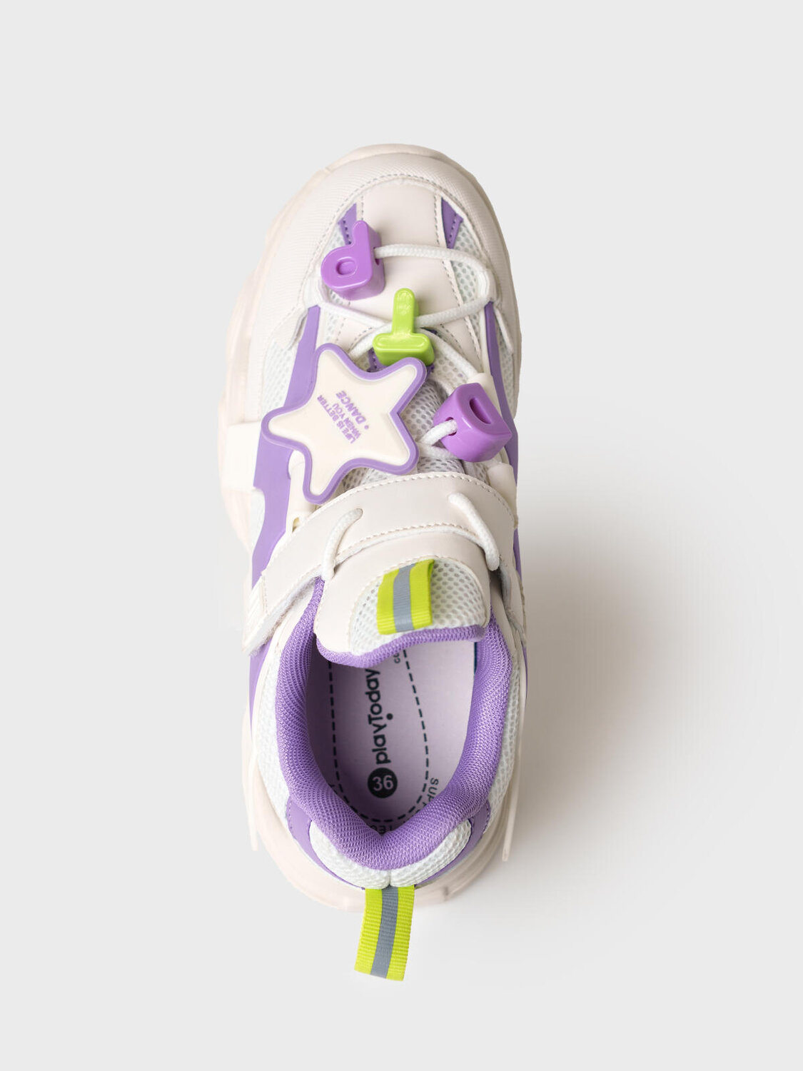 PLAYTODAY Полуботинки 586538 12621780 белый,сиреневый
