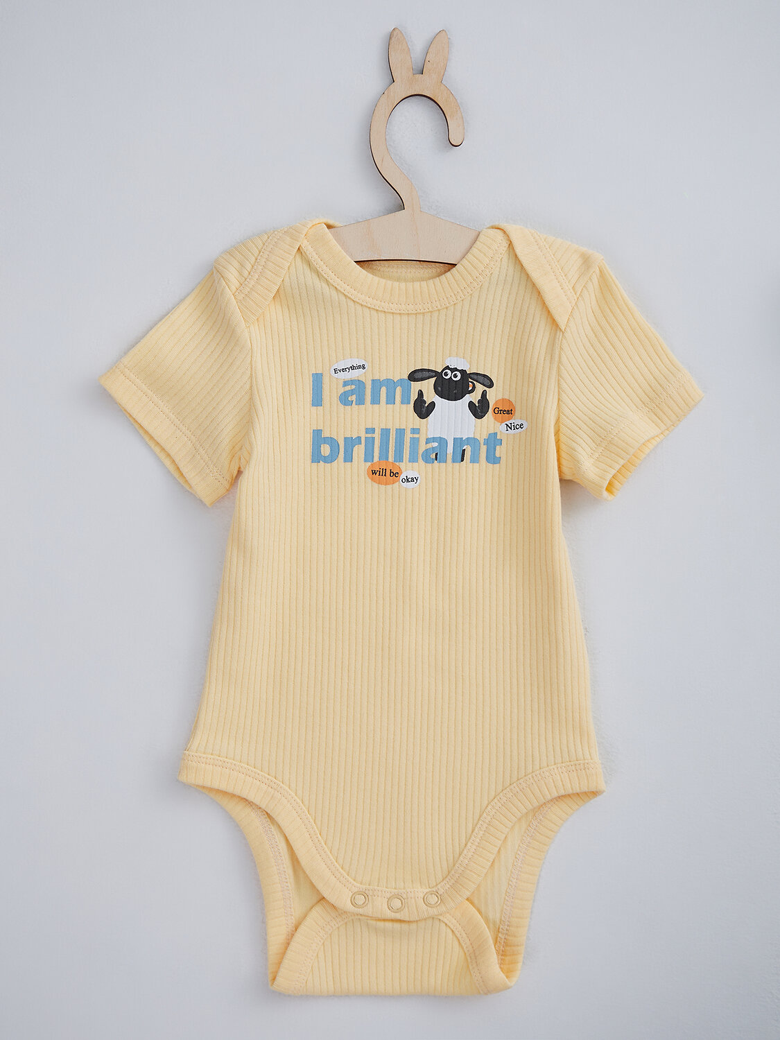 MARK FORMELLE Боди детское 586621 13015-2 абрикосовый щербет +звездочки на сером