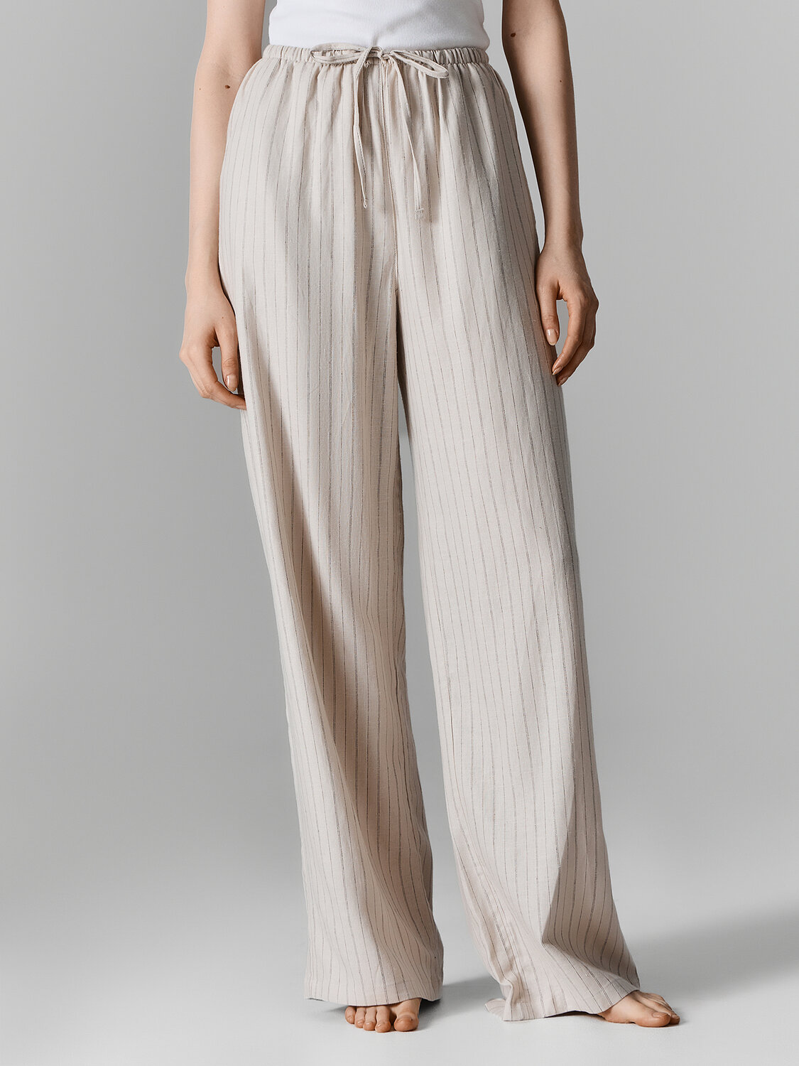 MARK FORMELLE Брюки 586629 532431 полоска на бежевом