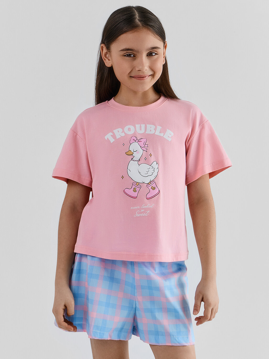 MARK FORMELLE Комплект 586684 567748 розовый +розово -голубая клетка