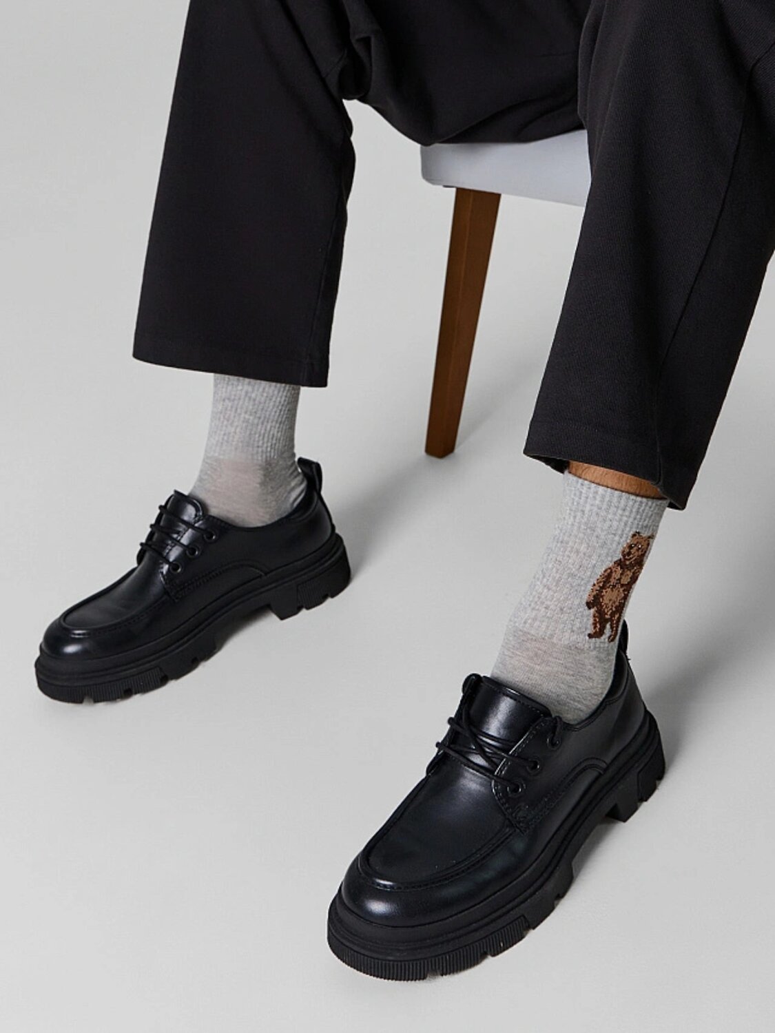 MARK FORMELLE Мужские носки 586752 106K-3554 серый меланж