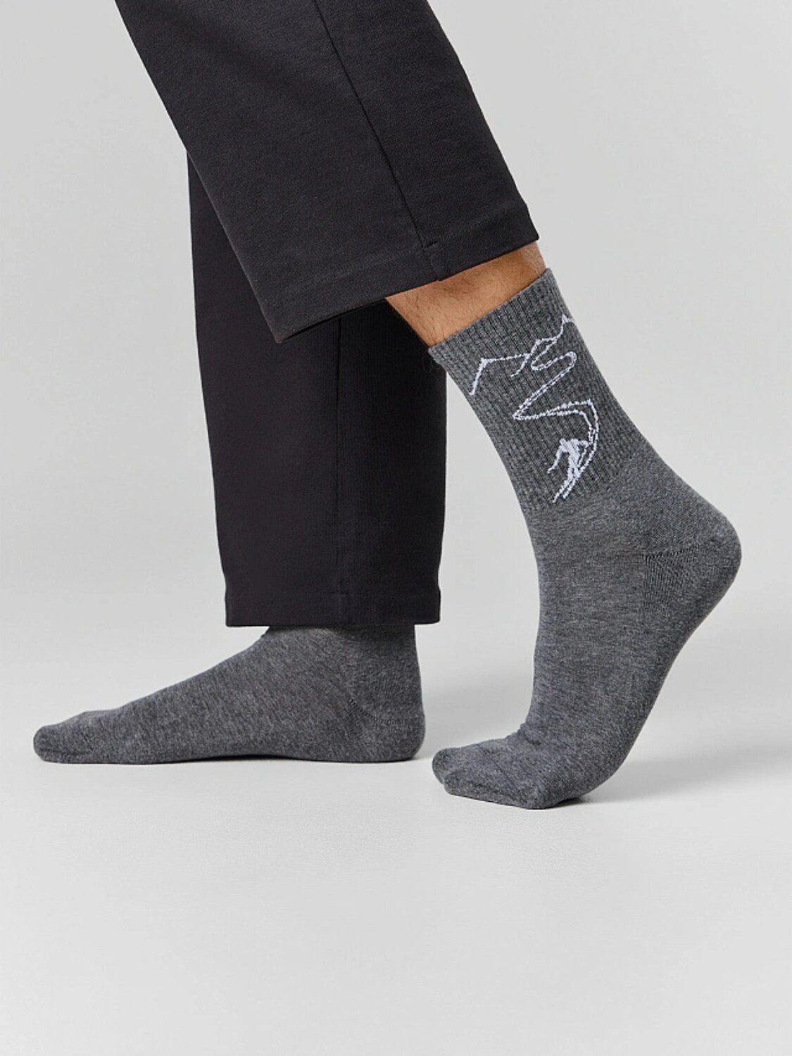 MARK FORMELLE Мужские носки 586753 140K-3349 т.серый меланж