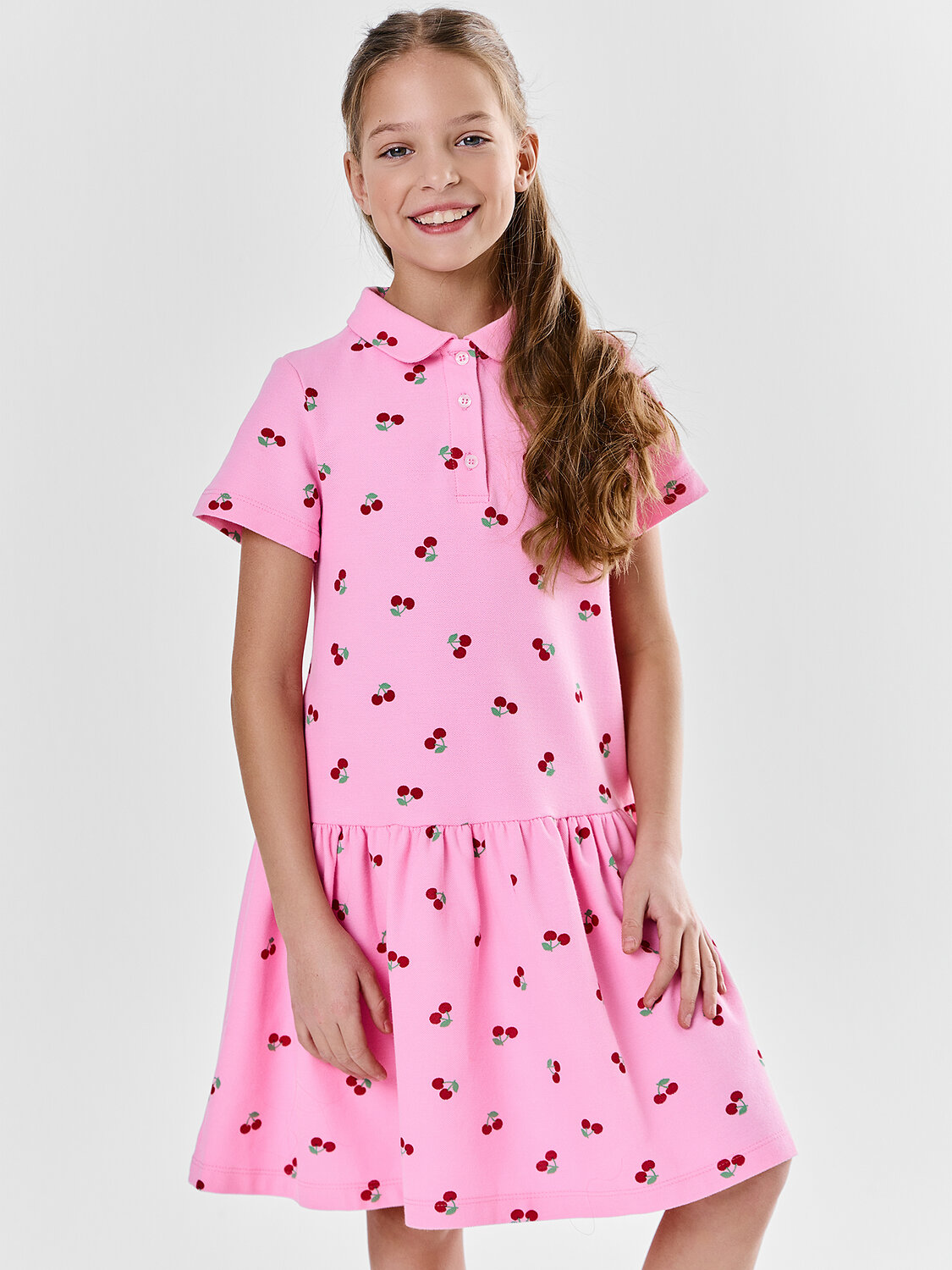 MARK FORMELLE Платье 586757 157981 вишенки на розовом