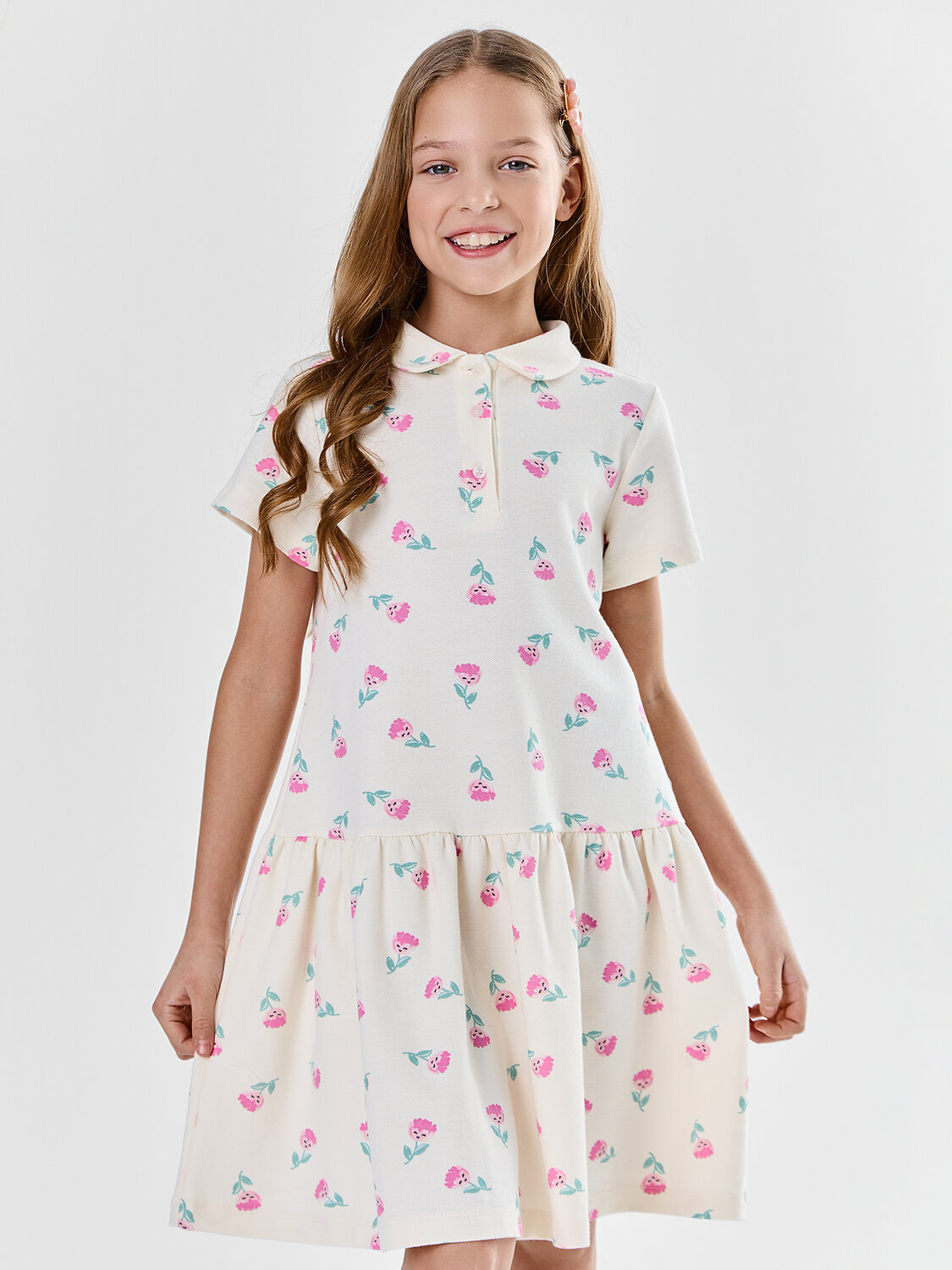 MARK FORMELLE Платье 586758 157981 цветочки на молочном