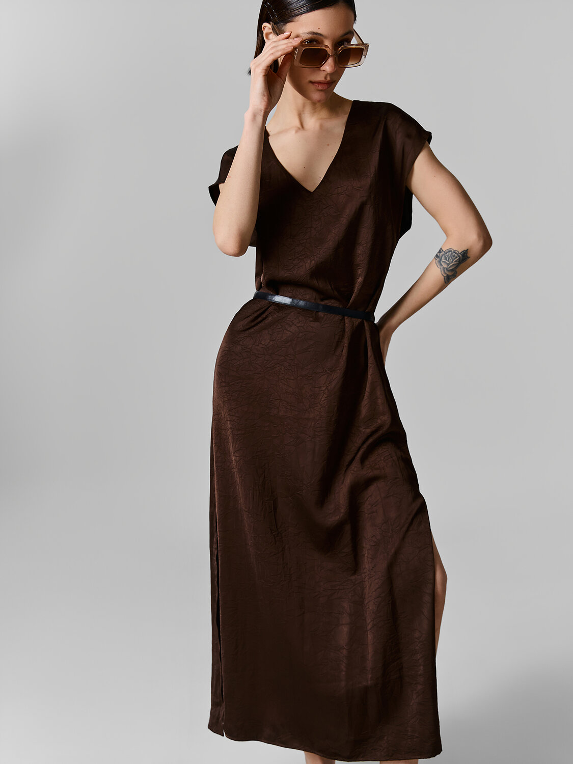 MARK FORMELLE Платье 586762 154038 шоколадное мартини